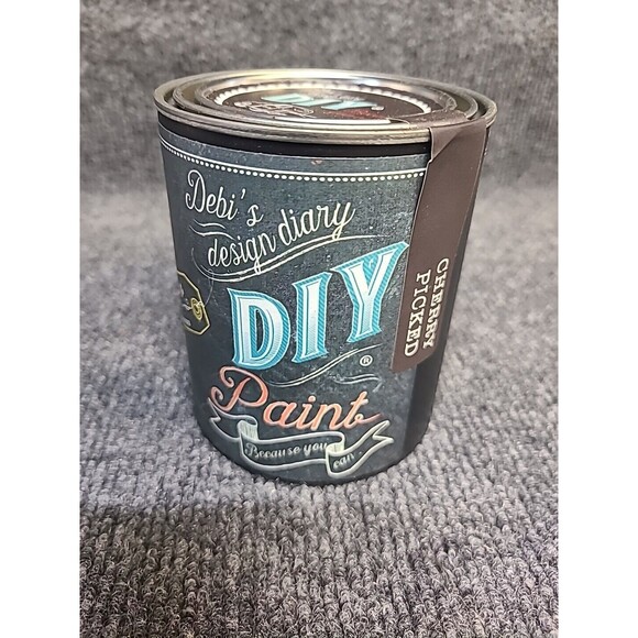 NEW Debi's Design Diary DIY Paint in Cherry Picked purple 16oz Chalk Paint Pint - Picture 2 of 4